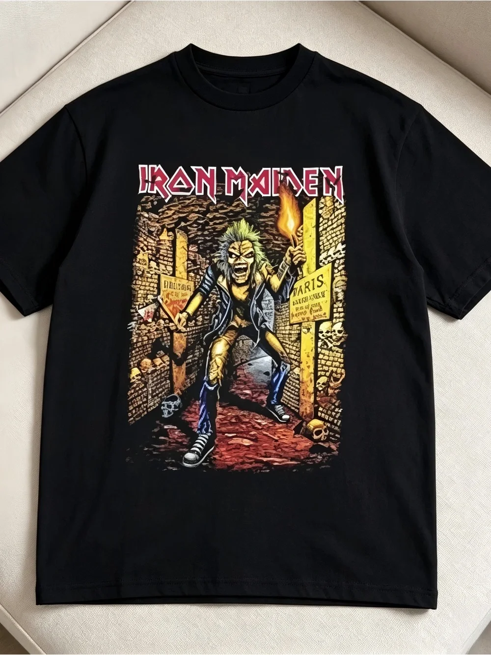Iron Maiden Run For Your Lives World Tour 2025 France Women Men T-shirt Unisex